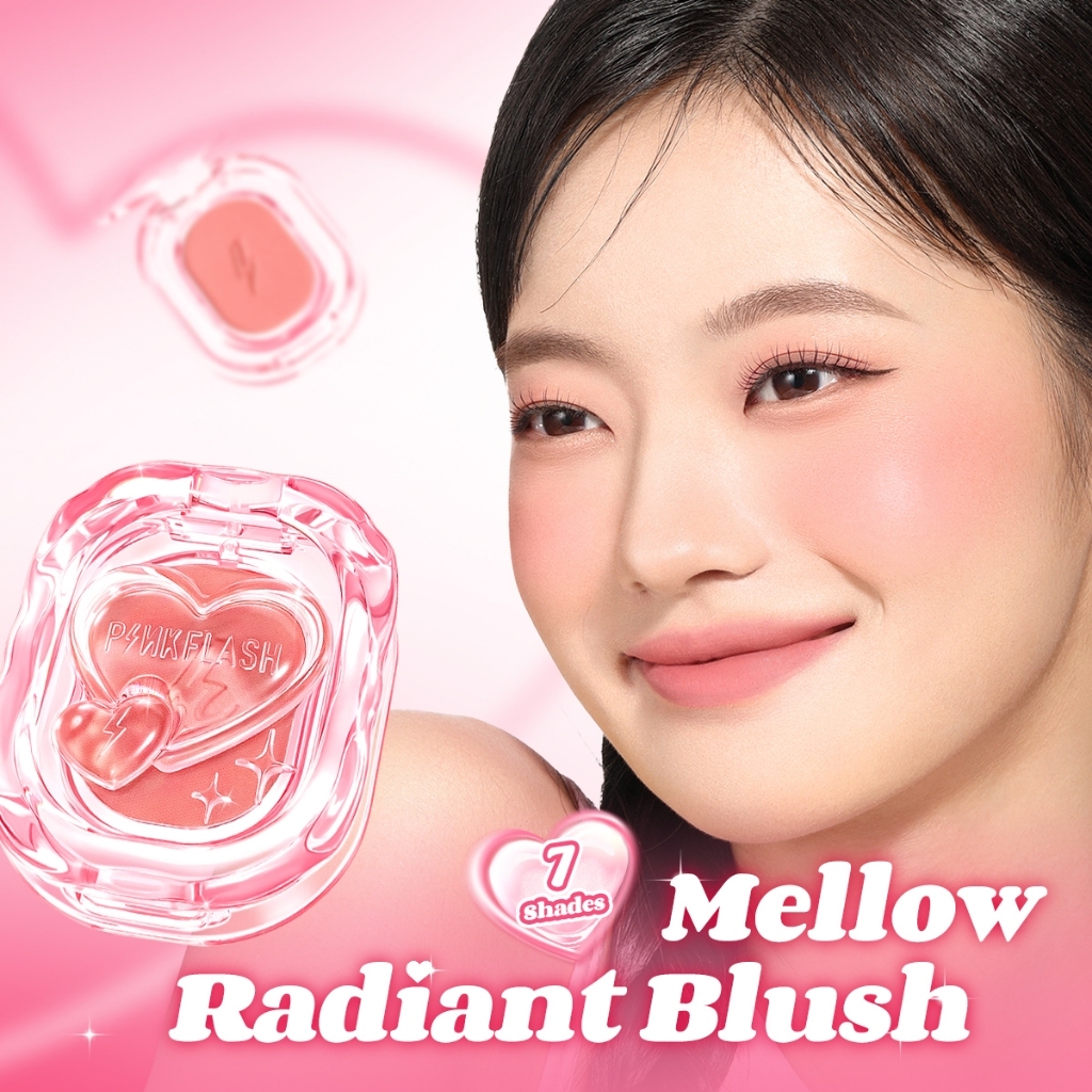 pinkflash mellow radiant blush matte/shimmer blush/perona pipi pinkflash mellow radiant blush matte/shimmer blush/perona pipi