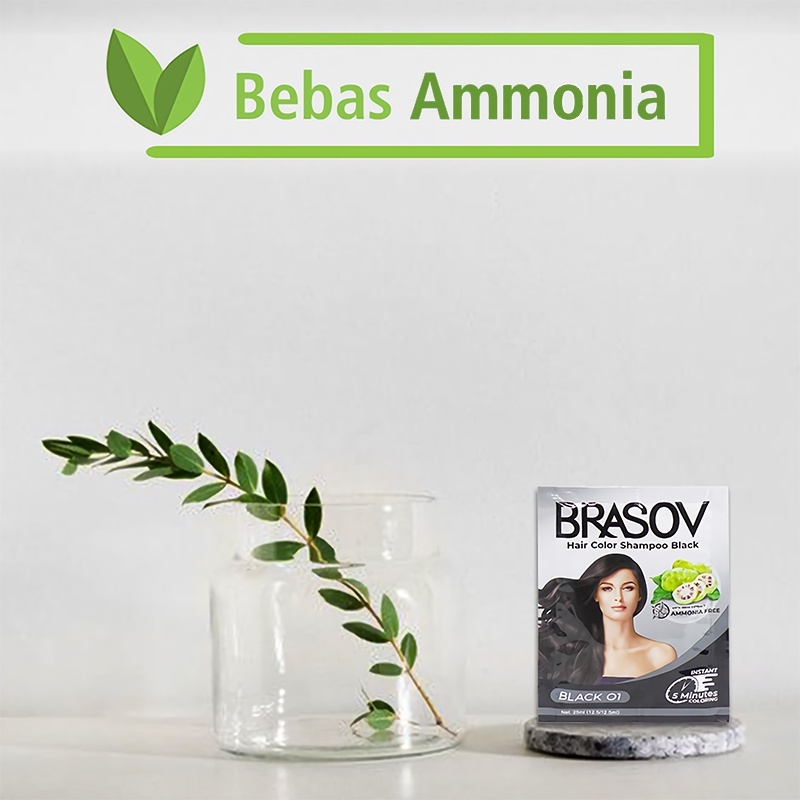 brasov hair color shampoo sachet 25ml/pewarna rambut brasov hair color shampoo sachet 25ml/pewarna rambut