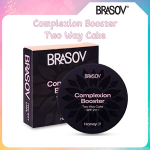 brasov complexion booster two way cake spf 21++ 8.5g/bedak padat