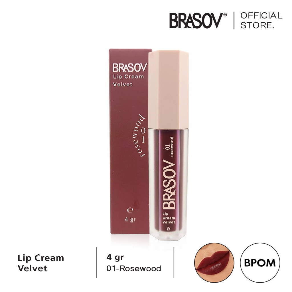 brasov lip cream velvet 4g/lipstick/lip matte brasov lip cream velvet 4g/lipstick/lip matte