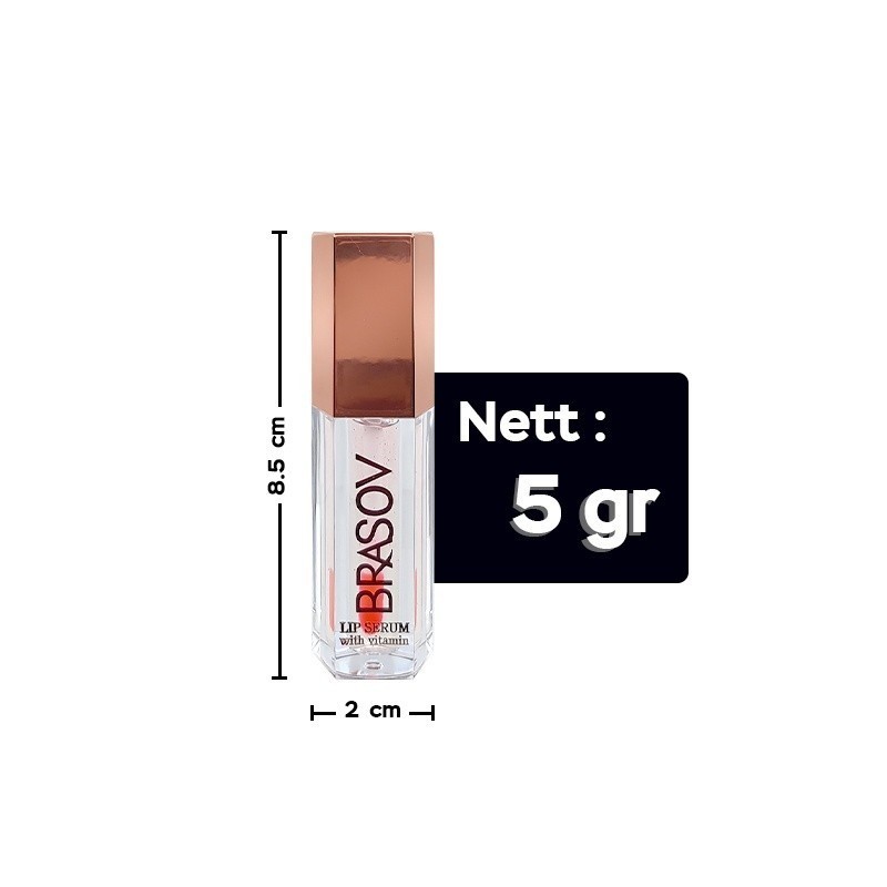 brasov lip serum with vitamin 5g/pelembab bibir brasov lip serum with vitamin 5g/pelembab bibir