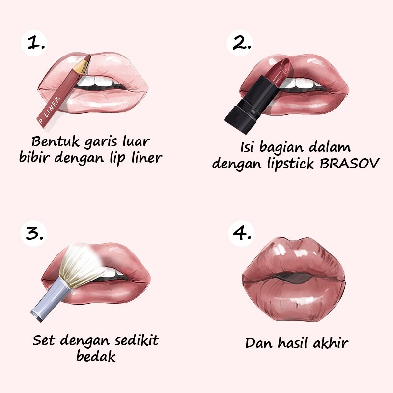 brasov lipstick matte pigmented 3.8g/lip cream/lip matte/lip velvet brasov lipstick matte pigmented 3.8g/lip cream/lip matte/lip velvet