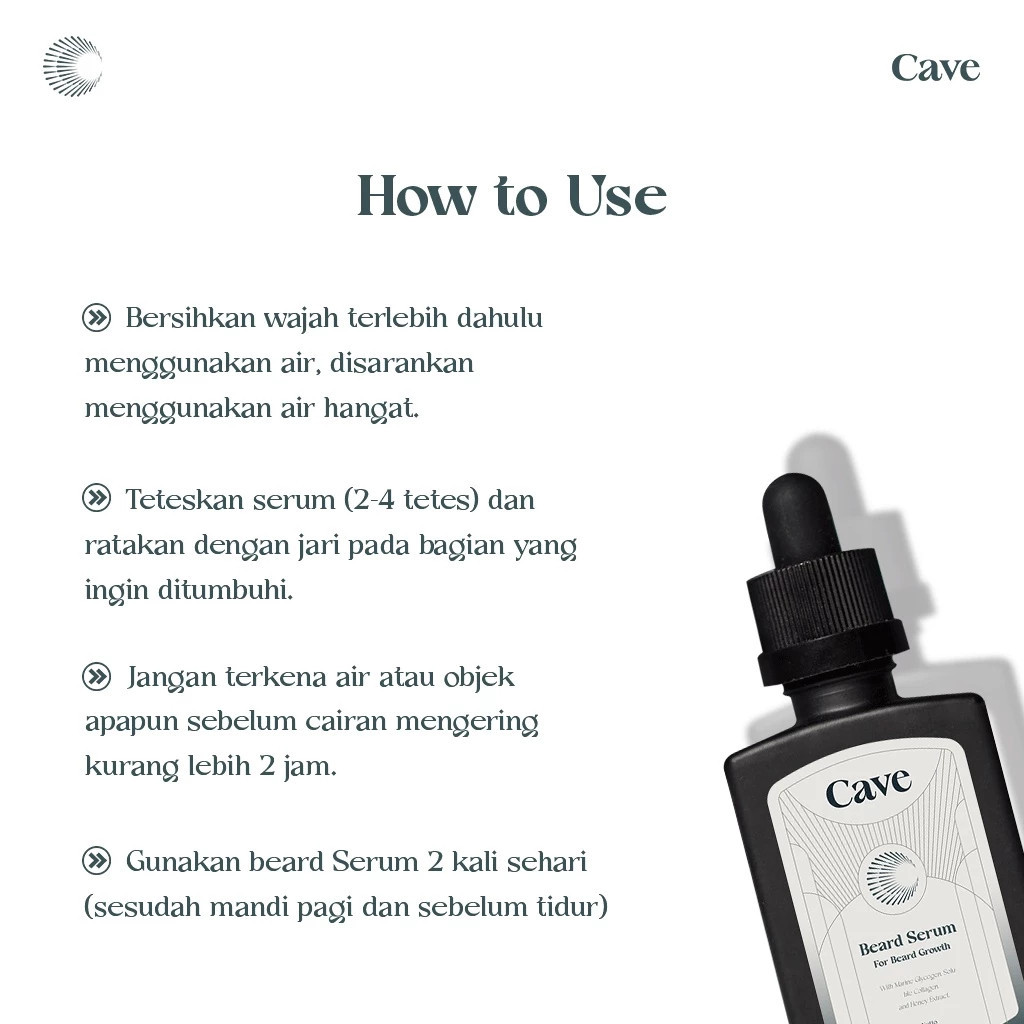 cave beard serum 30ml/serum jenggot cave beard serum 30ml/serum jenggot