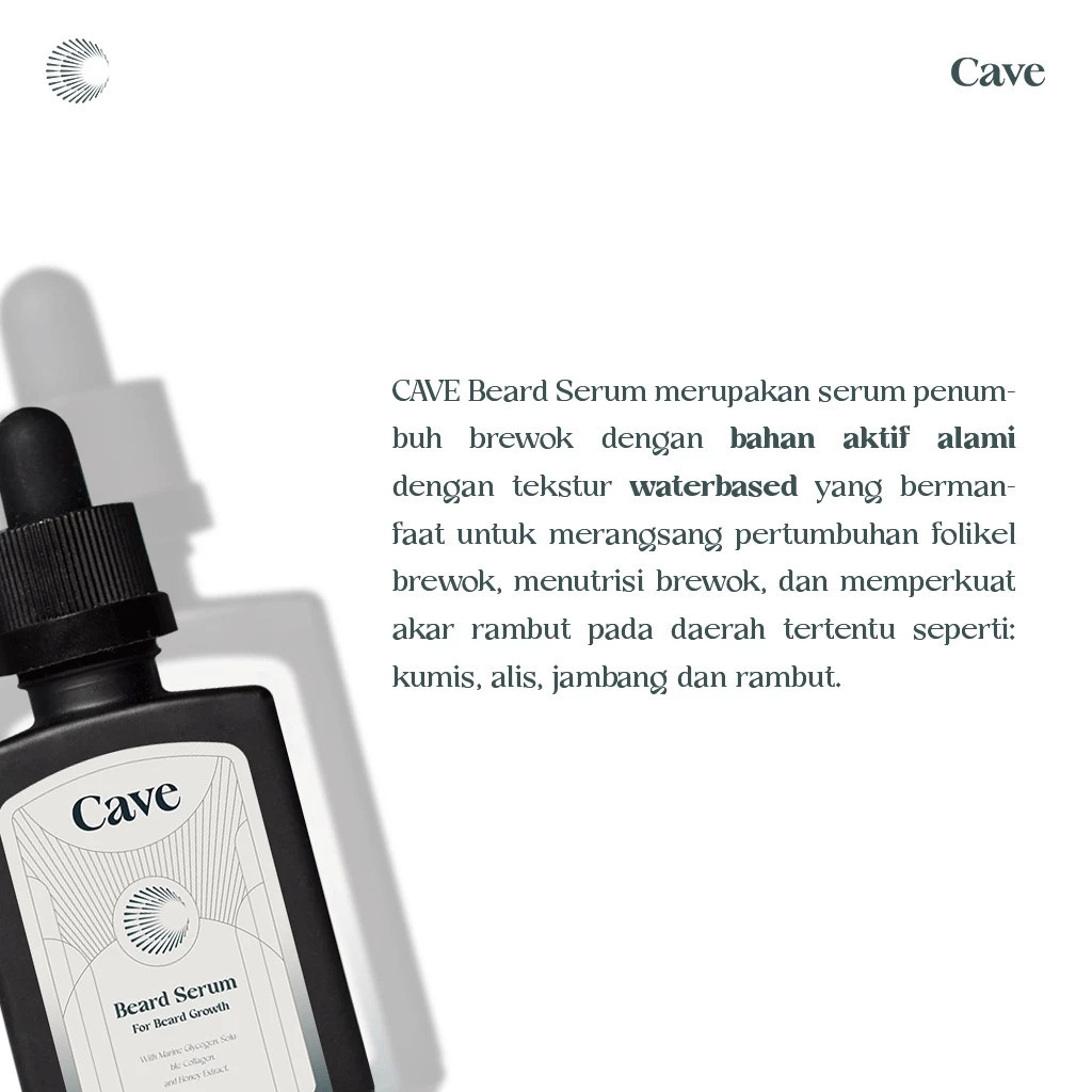 cave beard serum 30ml/serum jenggot cave beard serum 30ml/serum jenggot
