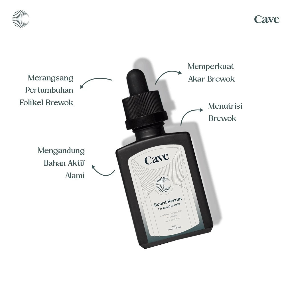 cave beard serum 30ml/serum jenggot cave beard serum 30ml/serum jenggot